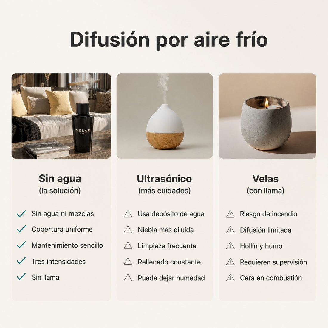Difusion en frio frente a ultrasonico